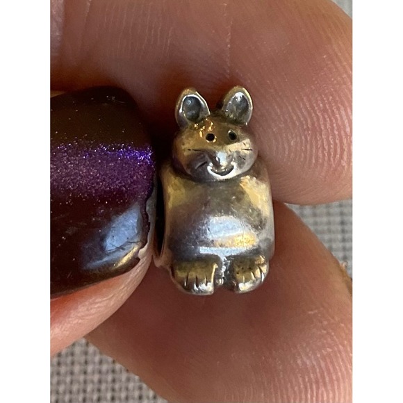 Pandora ALE 925 Sterling silver Kitty Cat charm Limited edition Retired - Picture 2 of 7